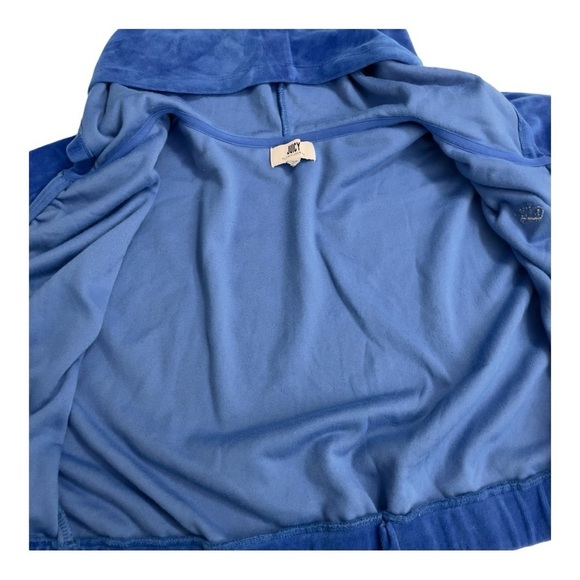 Juicy Couture Blue Jack-et/ Blue Splash Color/ Cropped/ Long Sleeve - Picture 8 of 12